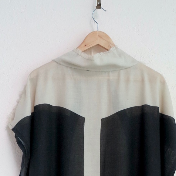 Wool Kaftan Mock Neck Ceremonial Goddess Dress - Picture 4 of 4